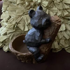 Resin bear bowl